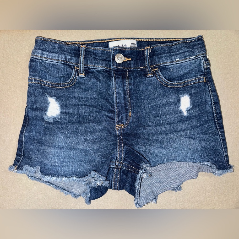 Abercrombie Kids Dark Blue Denim Shorts